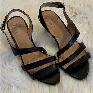 Naturalizer Woman’s Black Multi-Strap Slingback Sandals